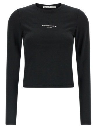 Футболка ALEXANDER WANG 'LS Tee W/Logo print'