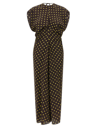Платье макси MARNI Polka Rhythm dress