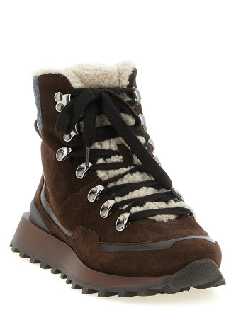 Ботинки BRUNELLO CUCINELLI Lace-up ankle boots with hooks (MZSFG3377C9885) #