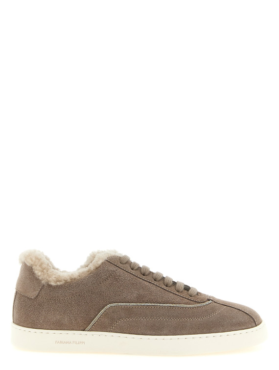 Кроссовки FABIANA FILIPPI Diamond detail suede sneakers (ASD226A992M5421276) #1