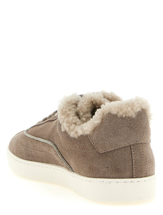 Кроссовки FABIANA FILIPPI Diamond detail suede sneakers (ASD226A992M5421276) #