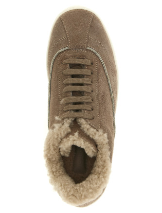 Кроссовки FABIANA FILIPPI Diamond detail suede sneakers (ASD226A992M5421276) #