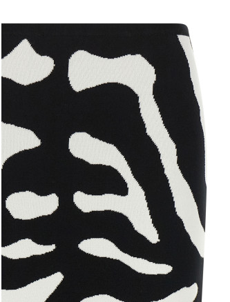 Юбка миди MOSCHINO Zebra intarsia skirt (A018155061555) #