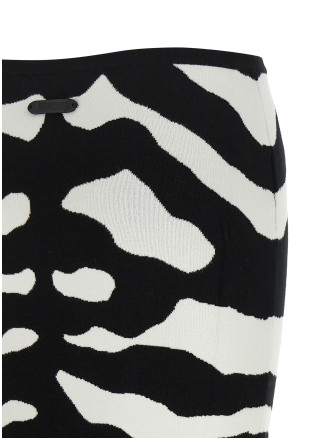 Юбка миди MOSCHINO Zebra intarsia skirt (A018155061555) #