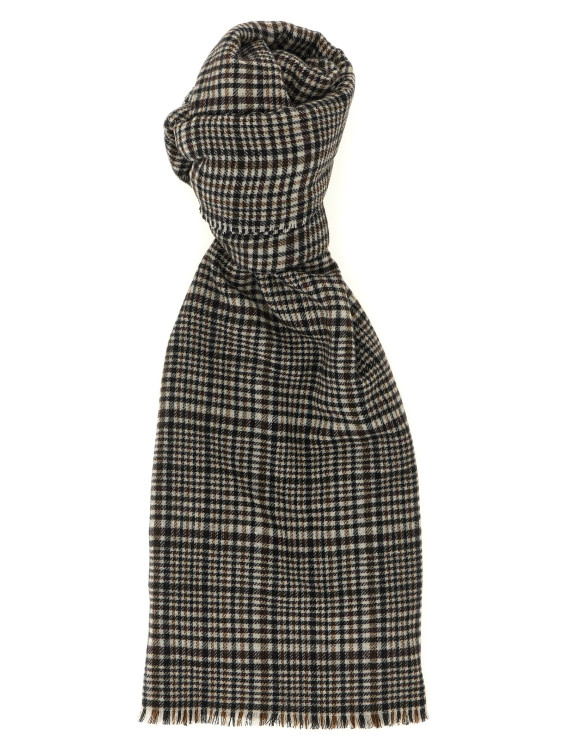 Шарф BRUNELLO CUCINELLI Prince of Wales cashmere scarf (MSCDAGW14CRG35) #1