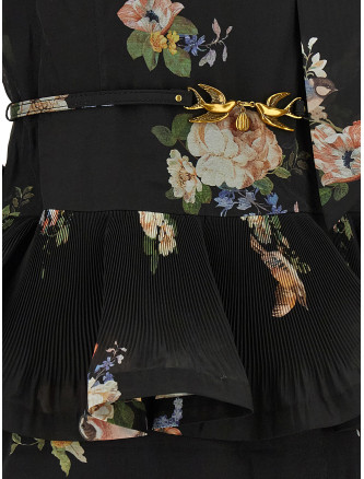 Платье миди ZIMMERMANN Pleated Sleeved dress (5509DF26RBLBPR) #