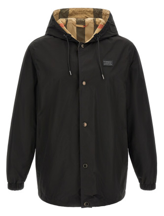 'Elmhurst' hooded reversible jacket