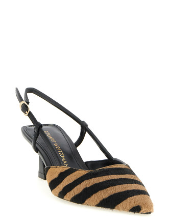 Низкие каблуки STUART WEITZMAN Vinnie pony hair slingbacks (SO410Z6F) #