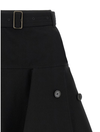 Юбка миди BURBERRY Trench skirt (8129543BLACK) #