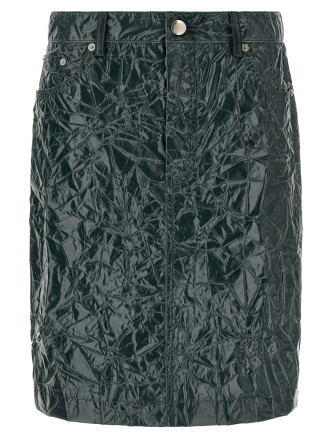 Юбка миди MARNI Skirt with a wrinkled effect