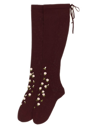 Носки PRADA Parisian socks with embroidery (66630SCMO6664F0399) #
