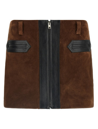 Мини-юбка MARNI Leather skirt