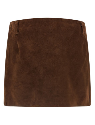 Мини-юбка MARNI Leather skirt (GOMX0848QUULV89400M72) #