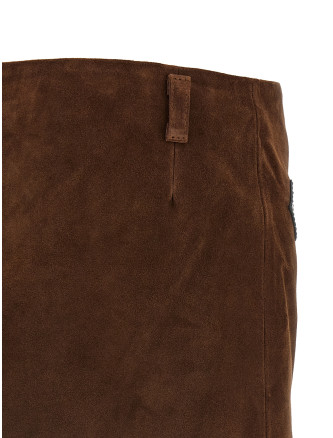 Мини-юбка MARNI Leather skirt (GOMX0848QUULV89400M72) #