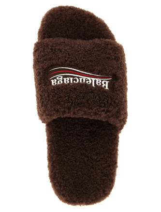 Шлепанцы BALENCIAGA 'Furry' (654261W14C22916) #