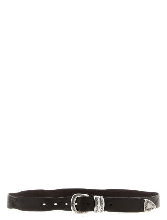 Ремень ZERBINI CLAUDIO Aged leather belt