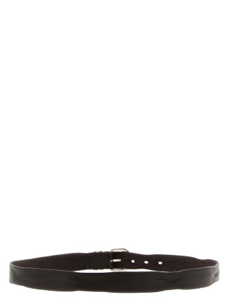 Белдік ZERBINI CLAUDIO Aged leather belt (265630TRITTICOTMORO) #