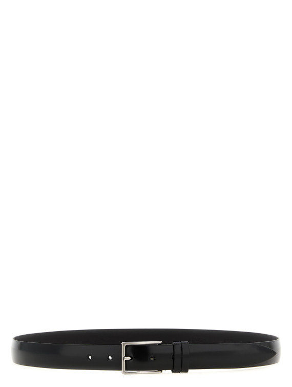 Ремень ZERBINI CLAUDIO Brushed leather belt (611830SPAZZOLATONERO) #1