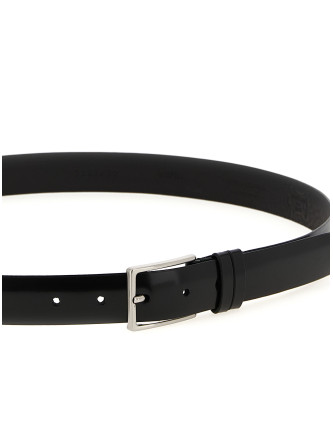 Ремень ZERBINI CLAUDIO Brushed leather belt (611830SPAZZOLATONERO) #