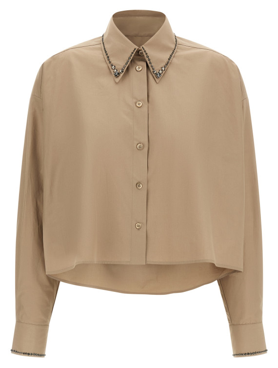 Рубашка FABIANA FILIPPI Cropped shirt (CAD216F313M2680165) #1