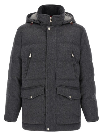 Парка BRUNELLO CUCINELLI Membrane wool flannel parka