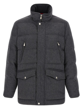 Парка BRUNELLO CUCINELLI Membrane wool flannel parka (MM4701823CLL69) #