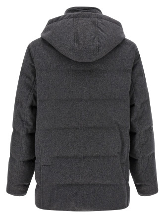 Парка BRUNELLO CUCINELLI Membrane wool flannel parka (MM4701823CLL69) #