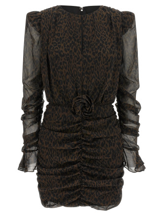 Мини-платье ROTATE BIRGER CHRISTENSEN Animal dress