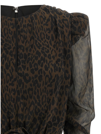 Мини-платье ROTATE BIRGER CHRISTENSEN Animal dress (11662630883088) #