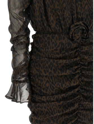 Мини-платье ROTATE BIRGER CHRISTENSEN Animal dress (11662630883088) #