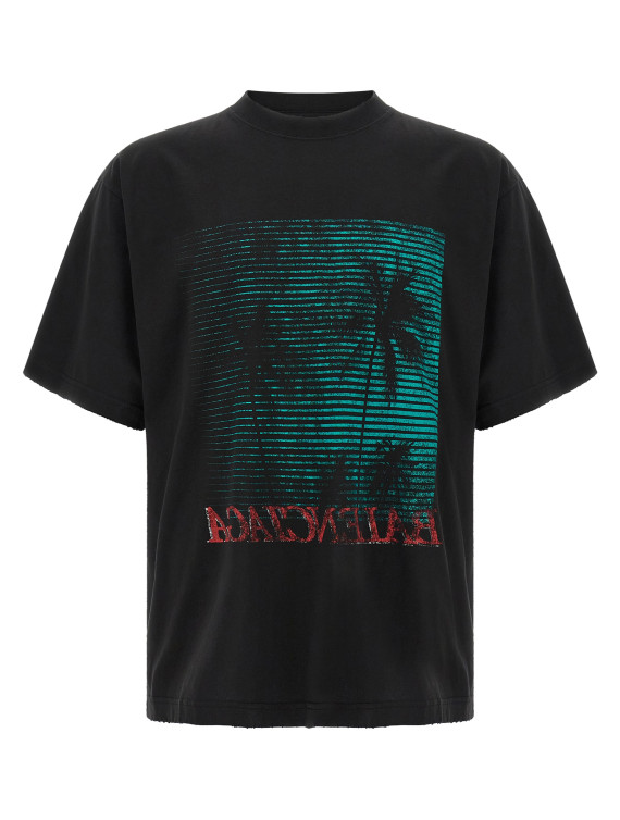 Футболка BALENCIAGA Vintage-effect T-shirt (A001VVTUVO81000) #1