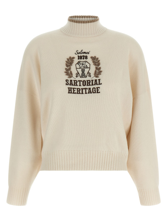 Свитер BRUNELLO CUCINELLI Heraldic embroidery sweater (M12722204CDW71) #1
