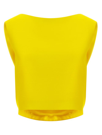 Повседневный топ BALENCIAGA Draped crop top