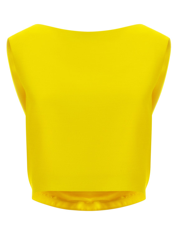 Повседневный топ BALENCIAGA Draped crop top (872137TUT227200) #1