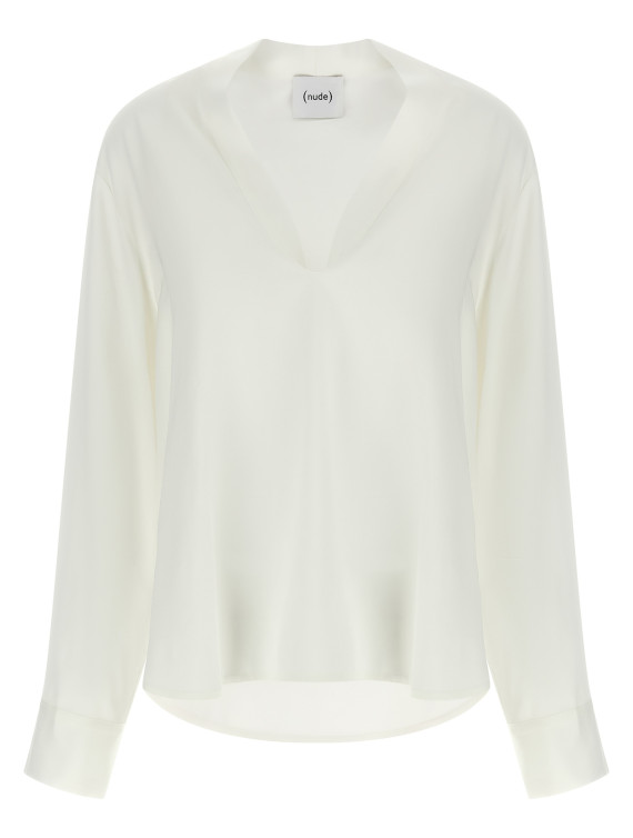 Блузка NUDE V-neck blouse (1103W2625101) #1