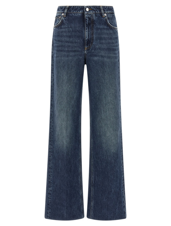 Джинсы DOLCE & GABBANA Logo plaque jeans (FTC79DG8PT3S9001) #1