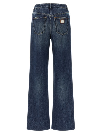 Джинсы DOLCE & GABBANA Logo plaque jeans (FTC79DG8PT3S9001) #
