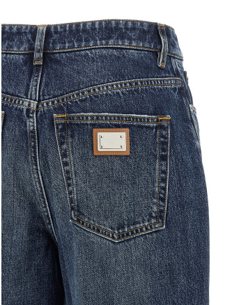 Джинсы DOLCE & GABBANA Logo plaque jeans (FTC79DG8PT3S9001) #
