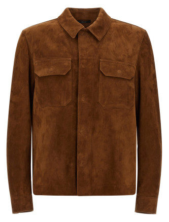 Куртка TOM FORD Suede overshirt
