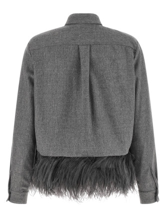 Рубашка FABIANA FILIPPI Feather shirt (CAD226F312M4158131) #