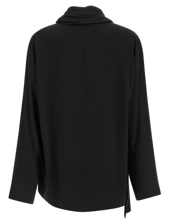 Draped panel blouse (1103W2625009) #