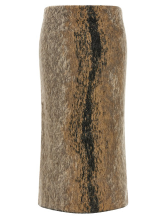 Юбка миди NUDE Wool and alpaca skirt