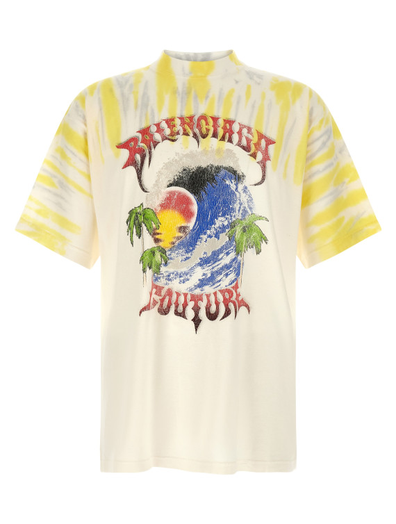 Футболка BALENCIAGA 'Extreme Tie Dye' (764235TUVP49000) #1