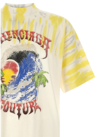 Футболка BALENCIAGA 'Extreme Tie Dye' (764235TUVP49000) #