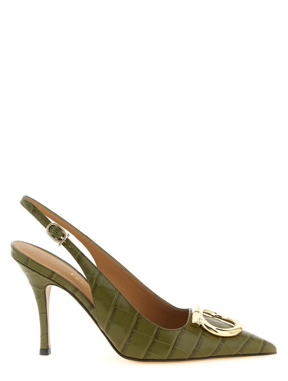 Высокие каблуки FERRAGAMO 'Sara' (794993NEWOLIVE) #1