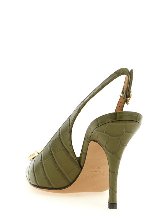 Высокие каблуки FERRAGAMO 'Sara' (794993NEWOLIVE) #