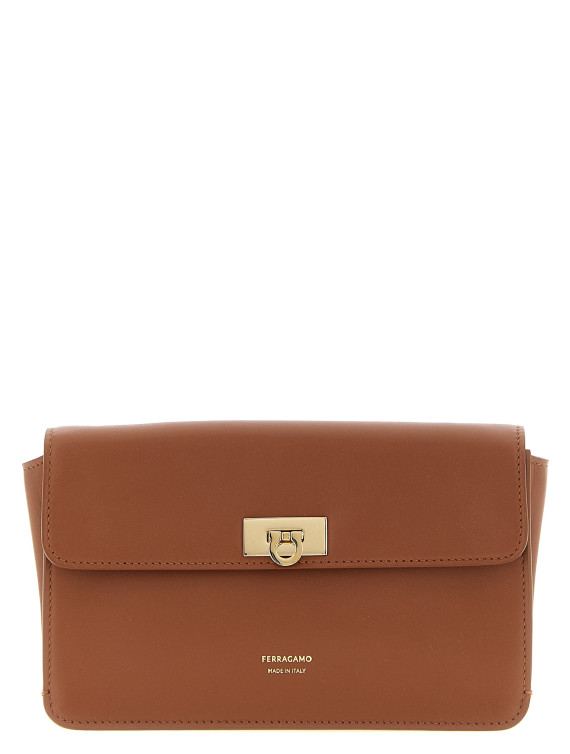 Клатч FERRAGAMO 'Harley' (795688NEWCOGNAC) #1
