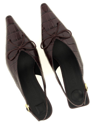 Каблуки средней высоты JACQUEMUS 'Les Slingbacks Cubisto B' (26HFOW00138BC07A21495) #