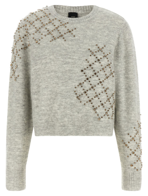 Свитер PINKO Rhinestone sweater (107273A3GHI42) #1