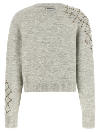 Свитер PINKO Rhinestone sweater (107273A3GHI42) #